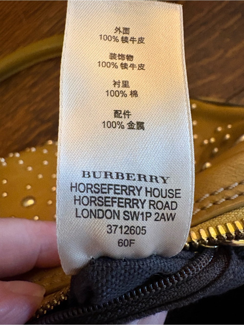 Burberry Orchard Studded Olive Leather Bowling Satchel Bag - Picture 14 of 17